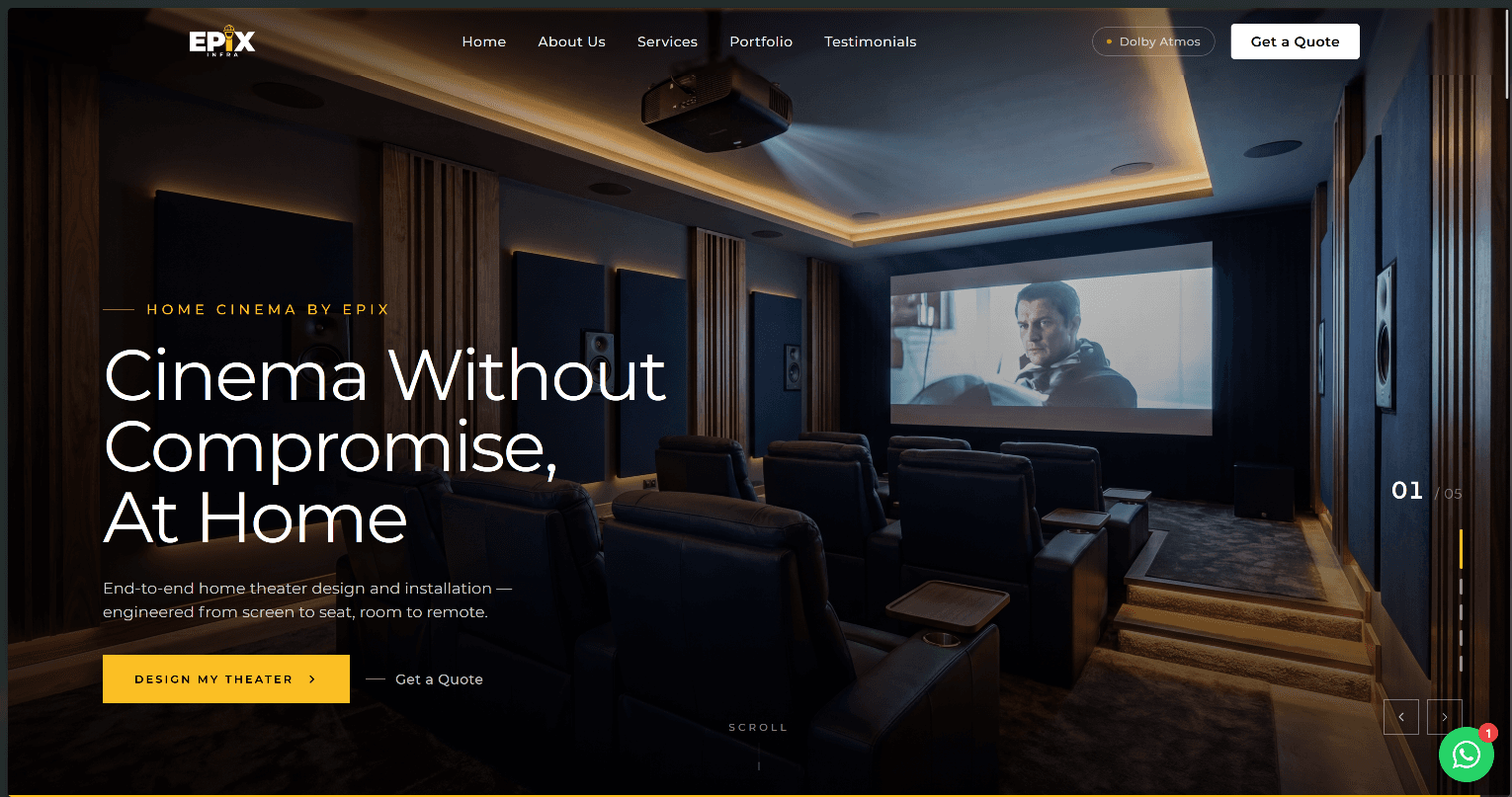 Epix Infra website imagery